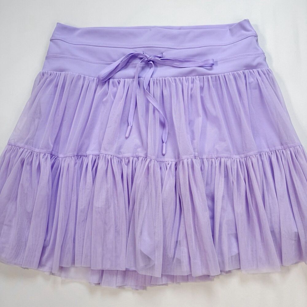 POPFLEX Pirouette Skort Mini Skirt 1X Digital Lavender Taylor Swift Coquette - Picture 4 of 10